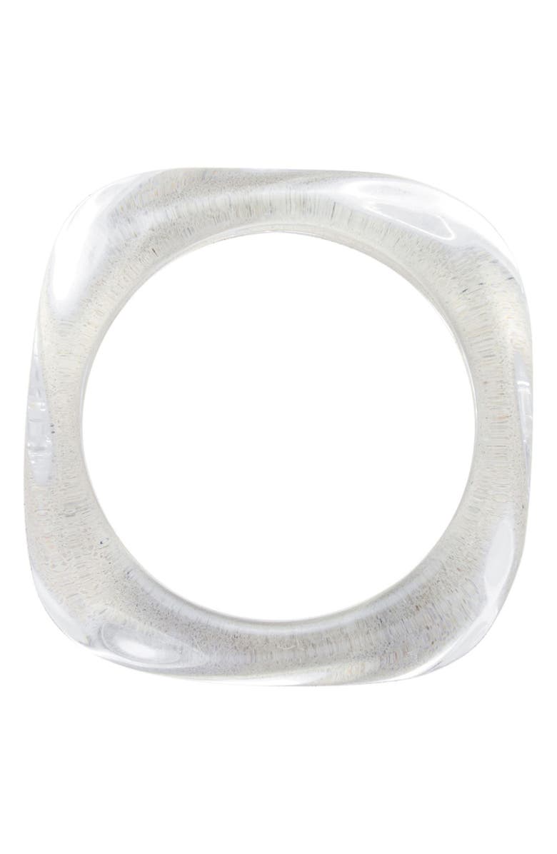 st. Moran Lucite<sup>®</sup> Bangle, Alternate, color, Clear