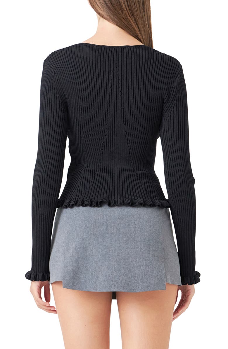 Endless Rose Frill Rib Top, Alternate, color, 