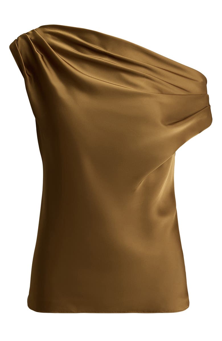 Lauren Ralph Lauren Kinthea Off the Shoulder Charmeuse Top, Alternate, color, Tobacco Bronze Brown