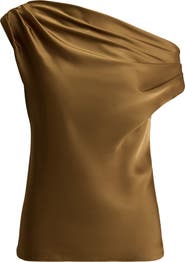 Lauren Ralph Lauren Kinthea Off the Shoulder Charmeuse Top