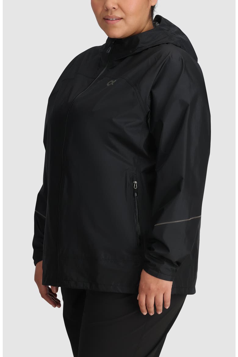 Helium Rain Ultralight Jacket, Alternate, color, BLACK