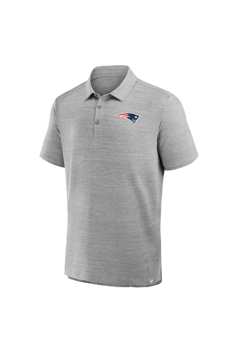 Men's Fanatics Heather Gray New England Patriots Clutch Polo, Alternate, color, Heather Gray