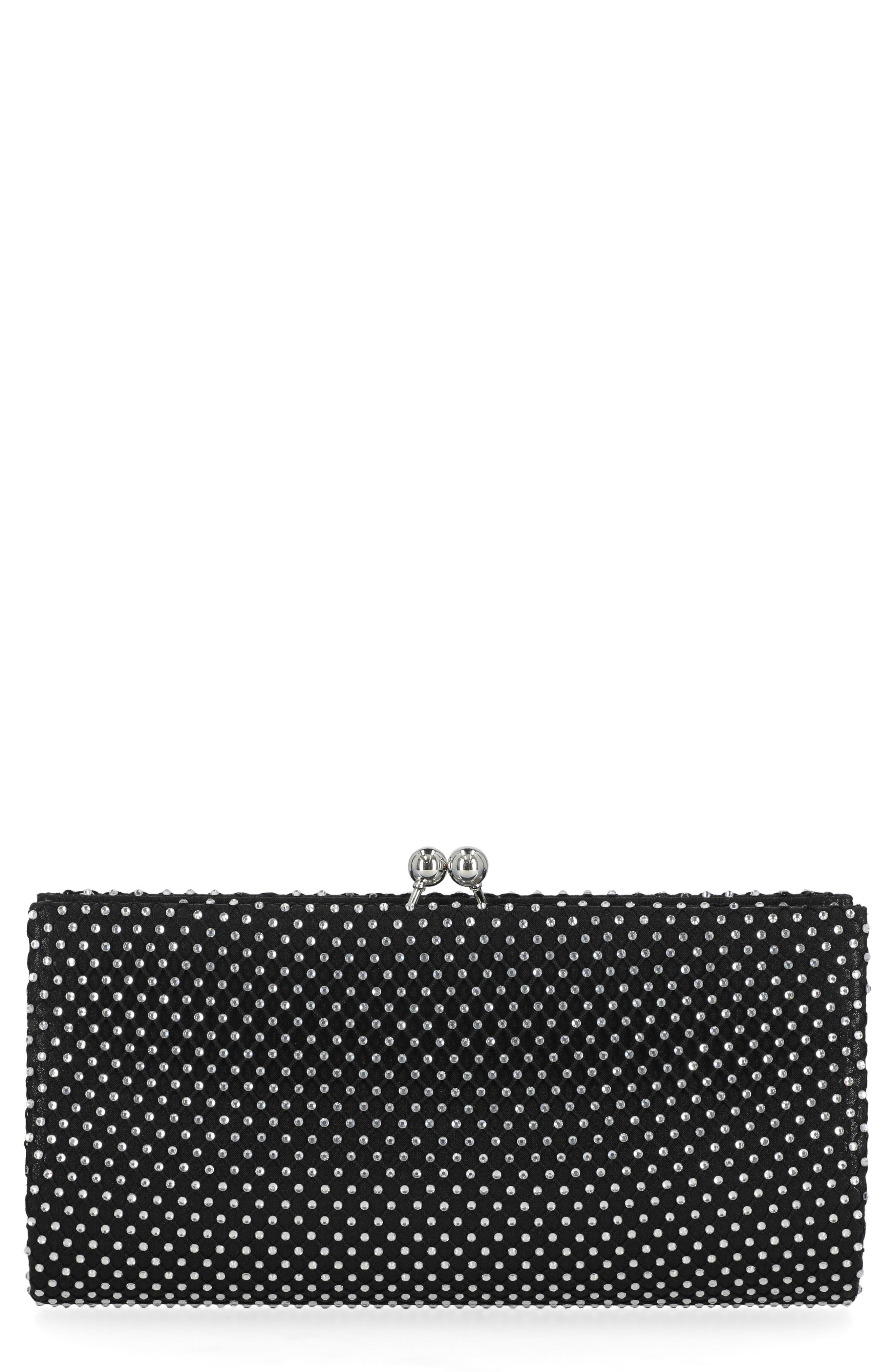 Jessica McClintock Jean Crystal Embellished Clutch