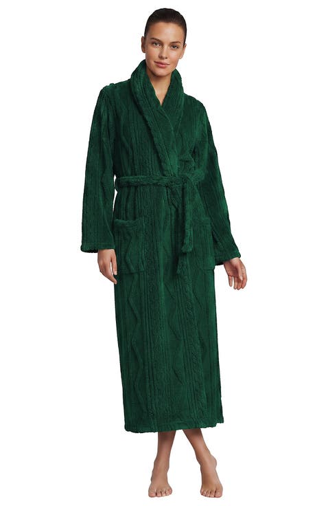 Cozy Plush Long Wrap Robe