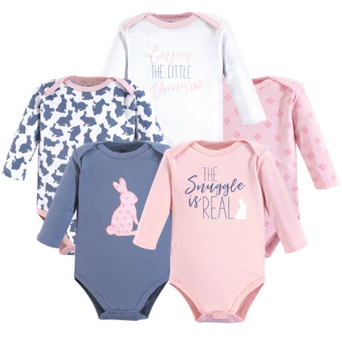 Multipack Five Long-Sleeve Bodysuits