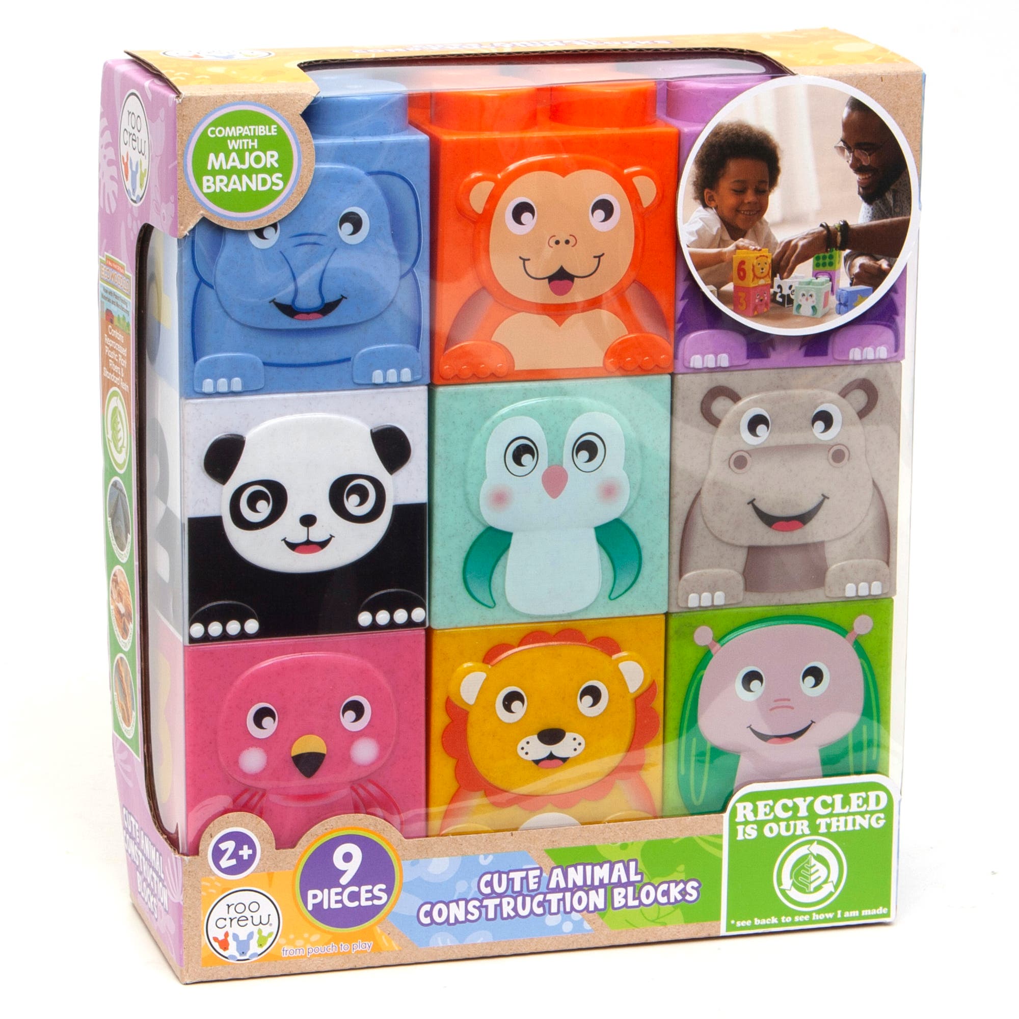 Roo Crew Cute Animal Construction Blocks 9pcs | Nordstrom