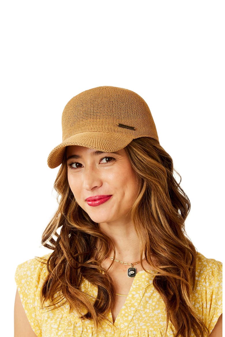 Straw Baseball Cap, Alternate, color, Natural