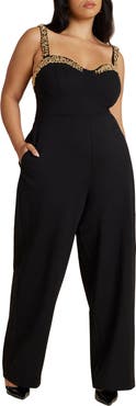 ELOQUII Metal Drama Jumpsuit