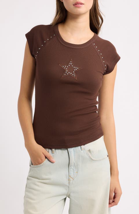 Star Studded Raglan Tee