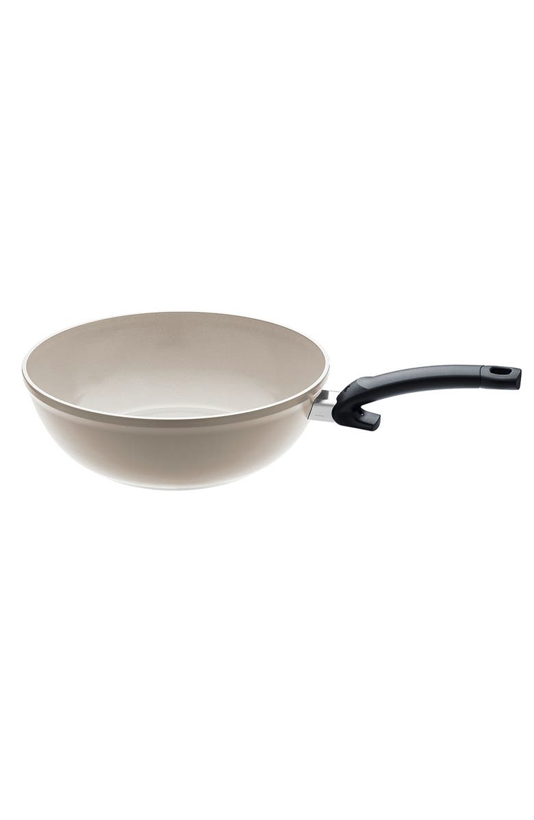 Fissler Ceratal Comfort Ceramic Non-Stick Wok, Alternate, color, Warm Grey