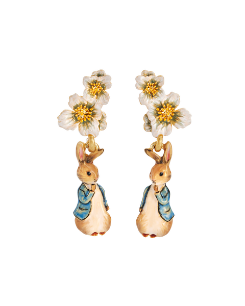 x Peter Rabbit Floral Drop Earrings