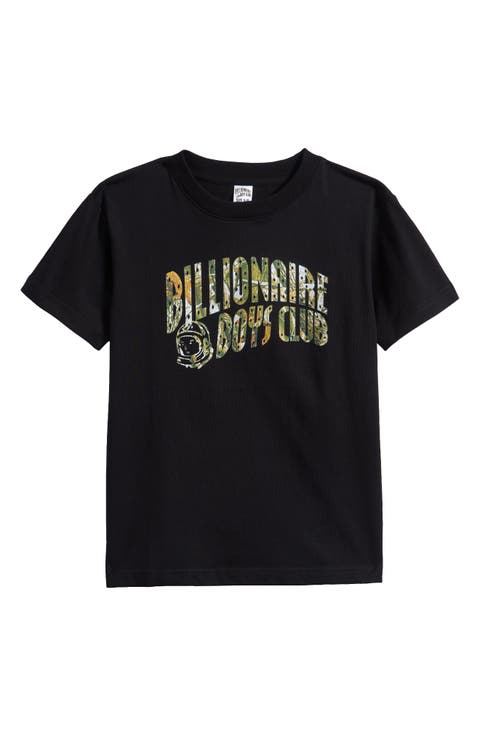 Kids' Camo Curve Logo Graphic T-Shirt