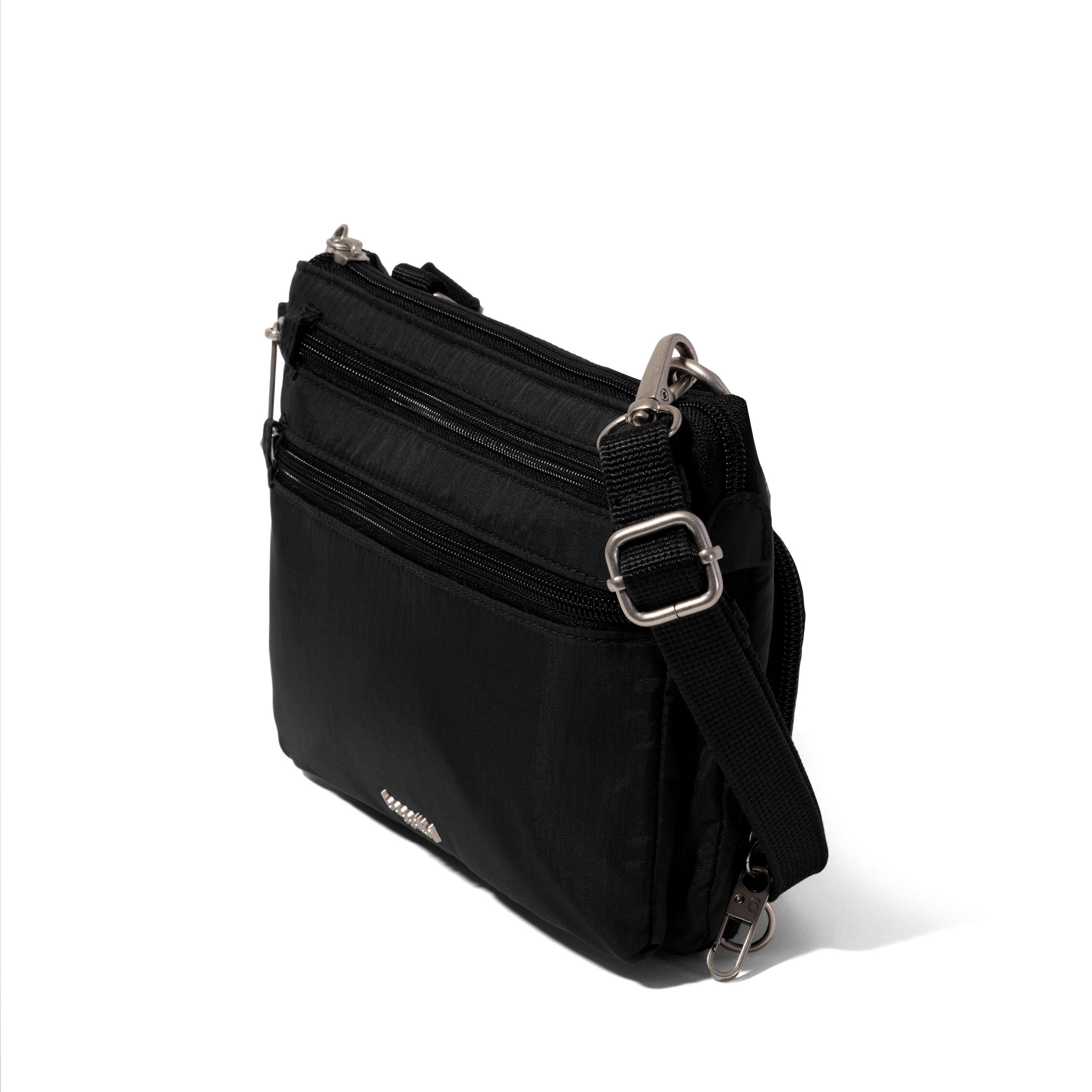 BAGGALLINI Securtex Anti-Theft Stash Crossbody, Main, color, Black