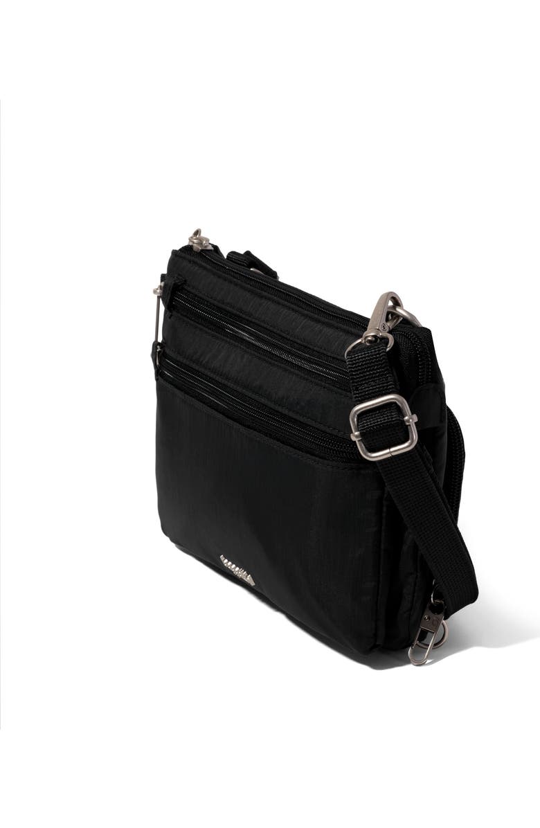 BAGGALLINI Securtex Anti-Theft Stash Crossbody, Main, color, Black