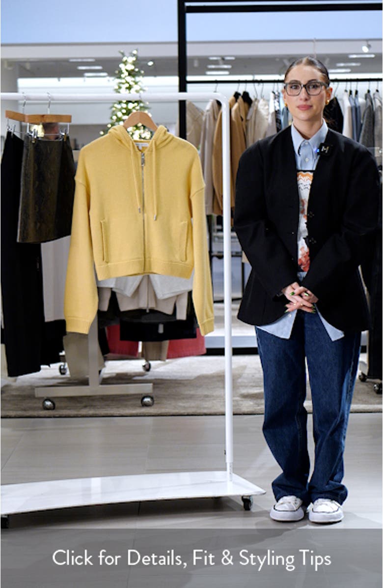 Quinn Wool Blend Zip Hoodie, sales video thumbnail