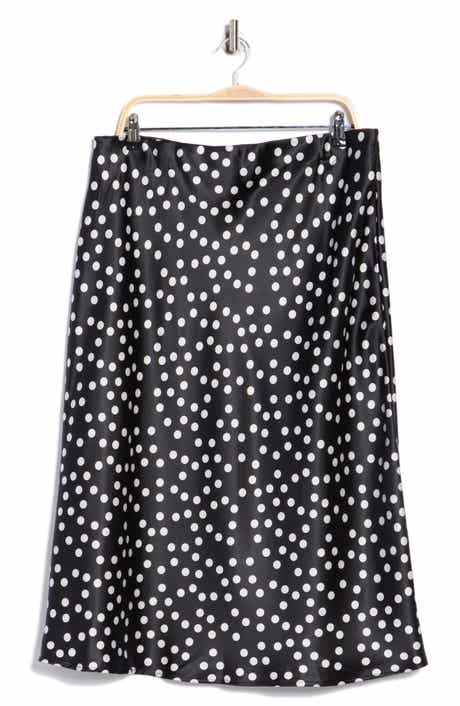 Renee C Polka Dot Print Maxi Skirt