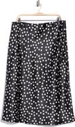 Renee C Polka Dot Print Maxi Skirt
