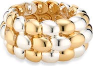 Cara Two-Tone Statement Stretch Bracelet