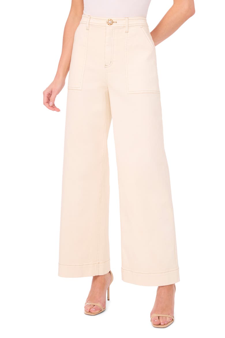 Wide Leg Jeans, Main, color, SOFT VANILLA