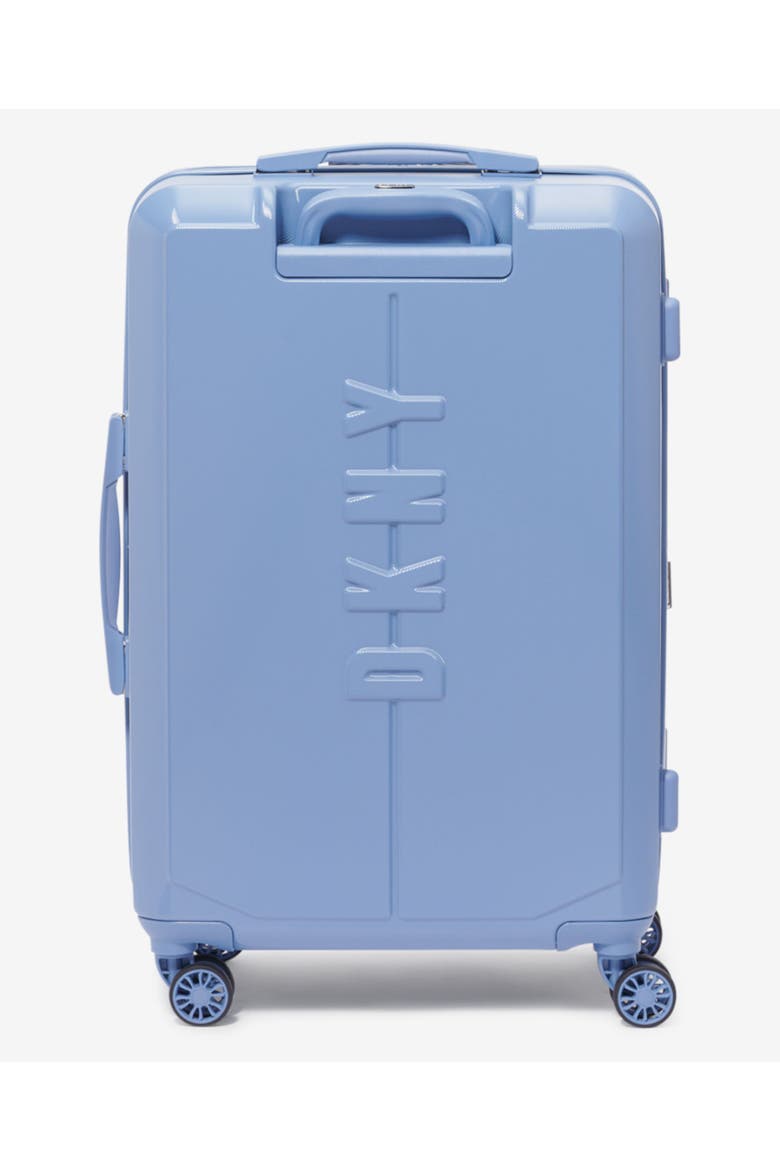 NYC 25" Upright Suitcase, Alternate, color, Blue Suede