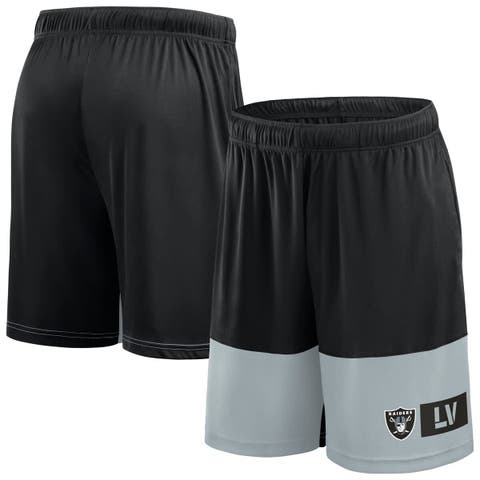 Men's Fanatics Black/Silver Las Vegas Raiders Big & Tall Best of the Best Performance Shorts