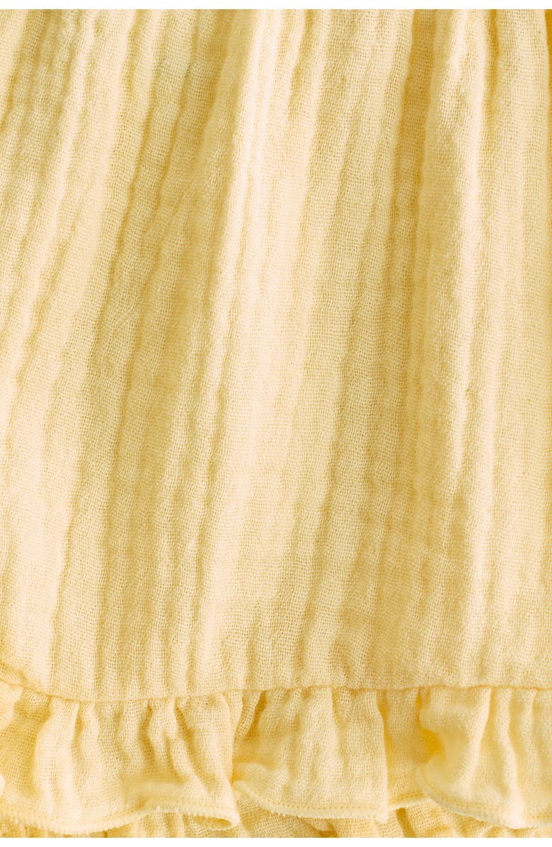 H&M Cotton Muslin Shorts, Alternate, color, Yellow