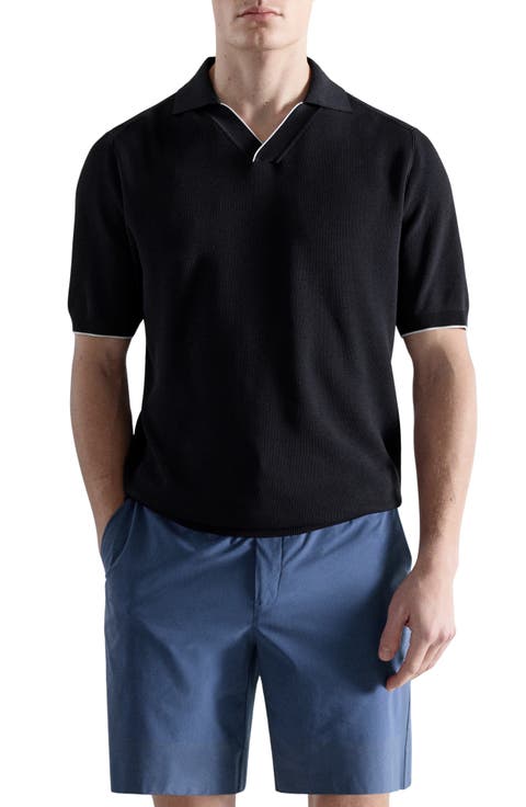 Contrast Trim Piqué Polo
