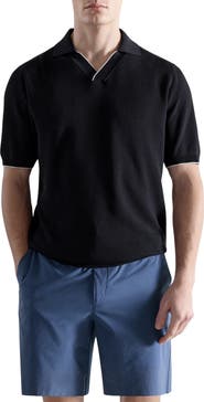 MANGO Contrast Trim Piqué Polo