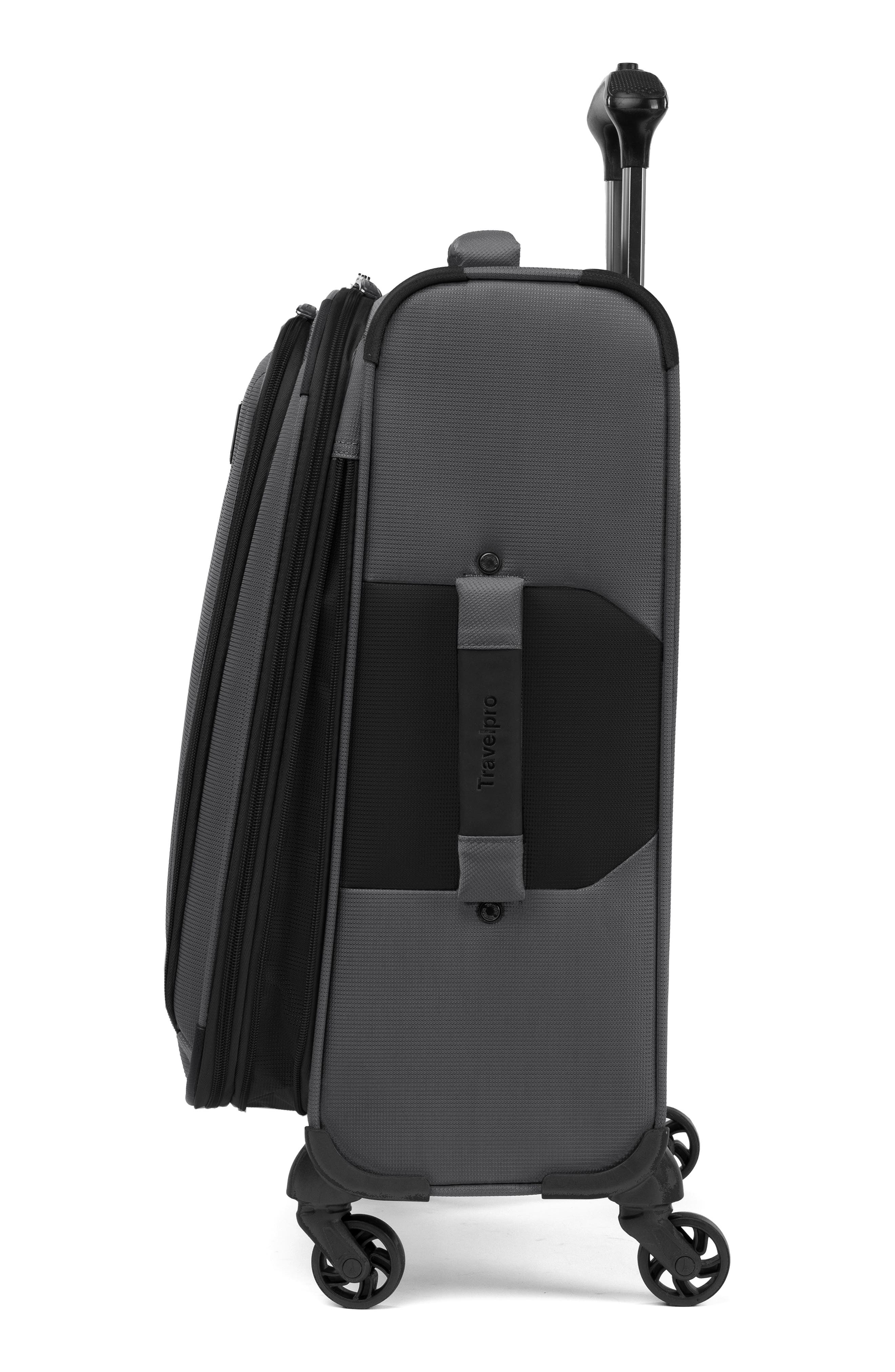TRAVELPRO Pilot Air 2 21-Inch Expandable Carry-On Spinner Luggage, Alternate, color, Grey/ Black