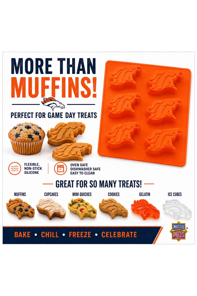Denver Broncos Muffin Pan, Alternate, color, Multicolor