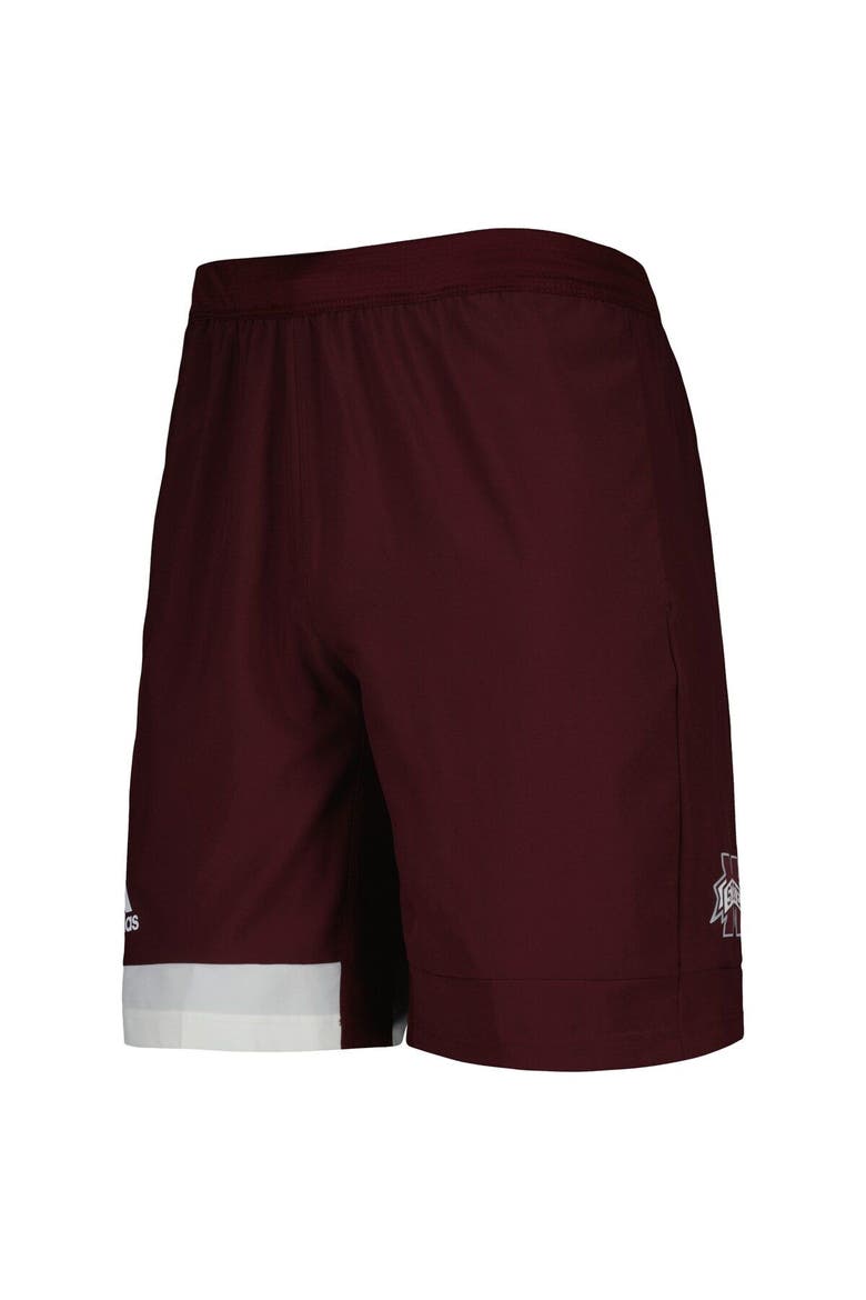 Men's adidas Maroon Mississippi State Bulldogs AEROREADY Training Shorts, Alternate, color, Maroon