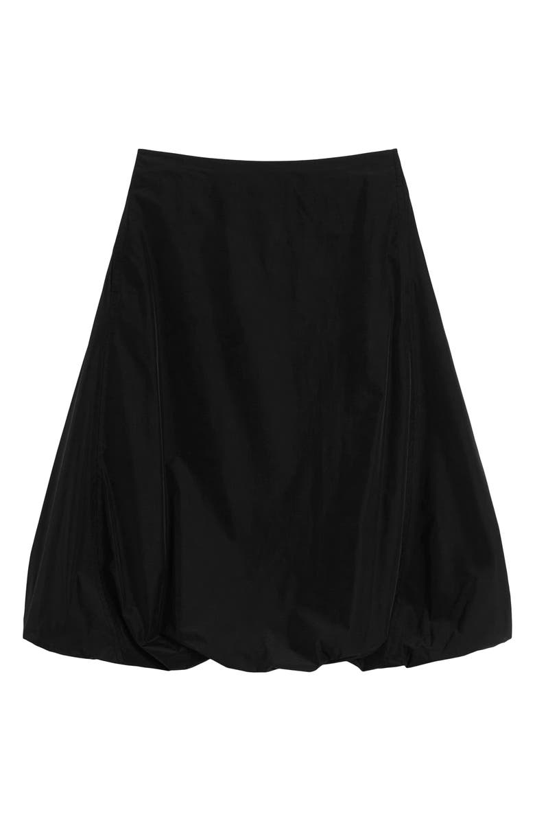 MM by Max Mara Emery Bubble Hem Midi Skirt, Alternate, color, Black