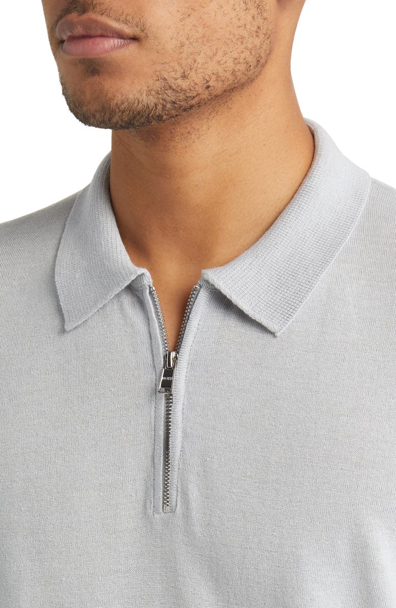 BOSS Ganzo Linen & Viscose Sweater Polo, Alternate, color, 