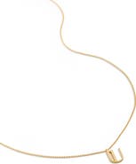 Monica Vinader Initial Pendant Necklace