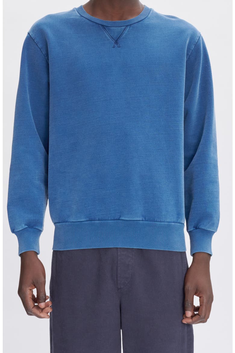 Sweat Label Garment Dye Sweatshirt, Alternate, color, IAJ MARINE