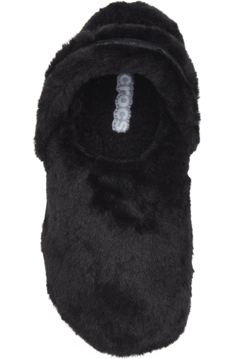 CROCS Classic Unfurgettable Faux Fur Clog, Alternate, color, Black