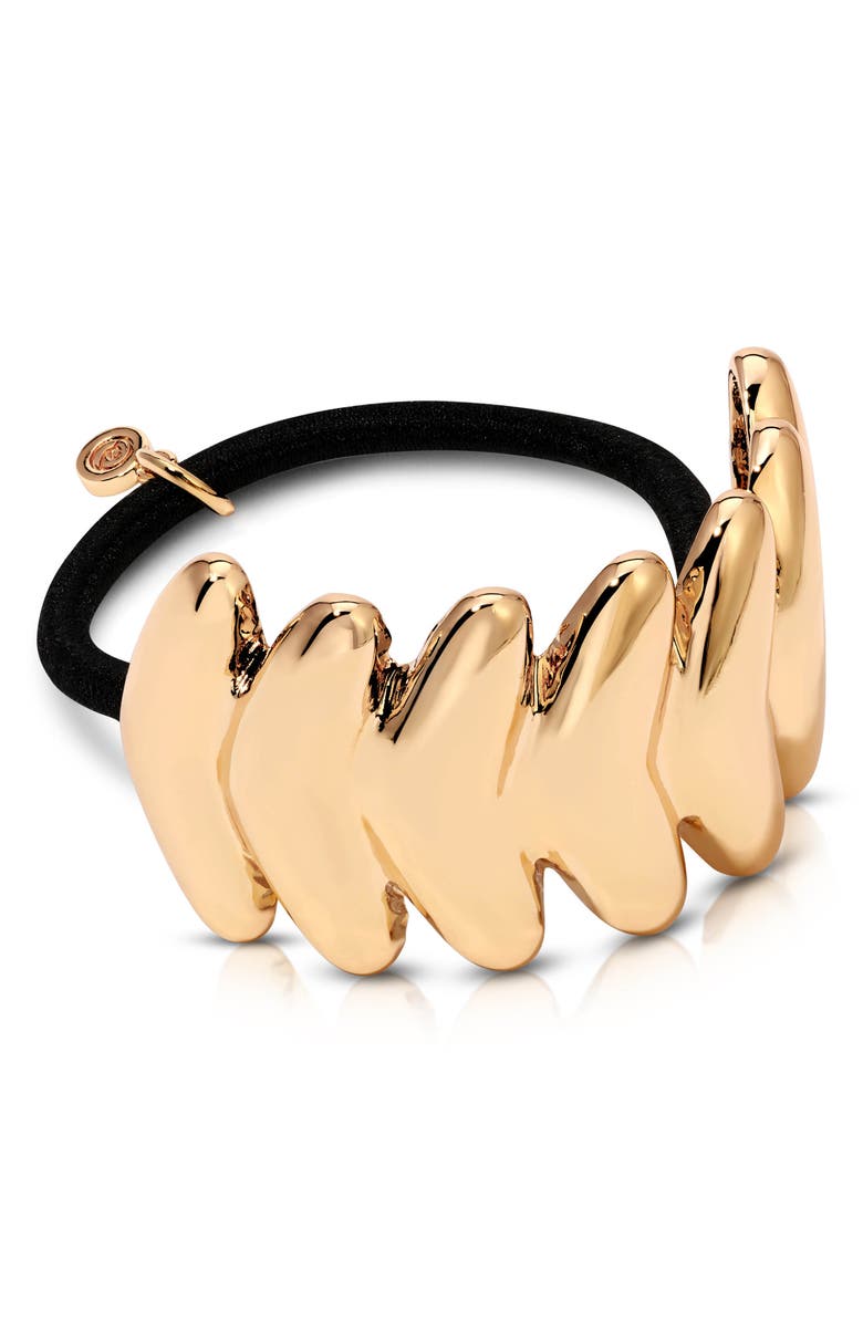 Ettika Moderna Ponytail Holder, Main, color, Gold