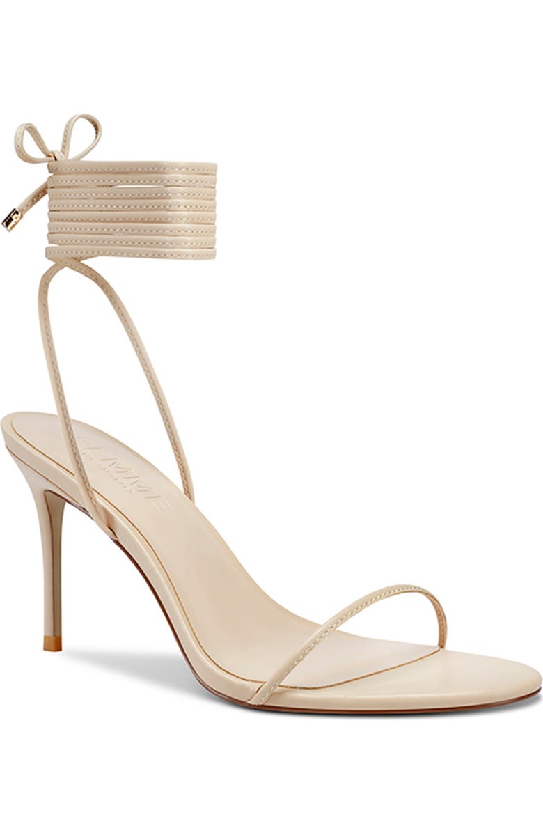 FEMME LA 3.0 Barely There Ankle Wrap Sandal, Main, color, Nude