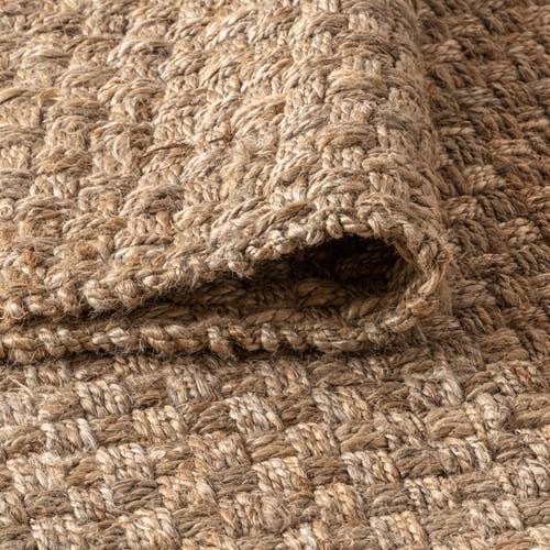 Jonathan Y Estera Hand Woven Boucle Chunky Jute Area Rug In Natural