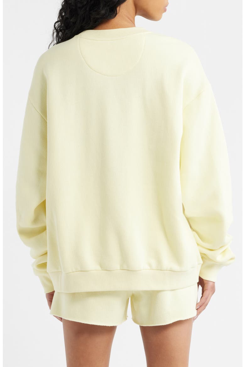Razzle Dazzle V2 Kara Crewneck Sweatshirt, Alternate, color, YELLOW