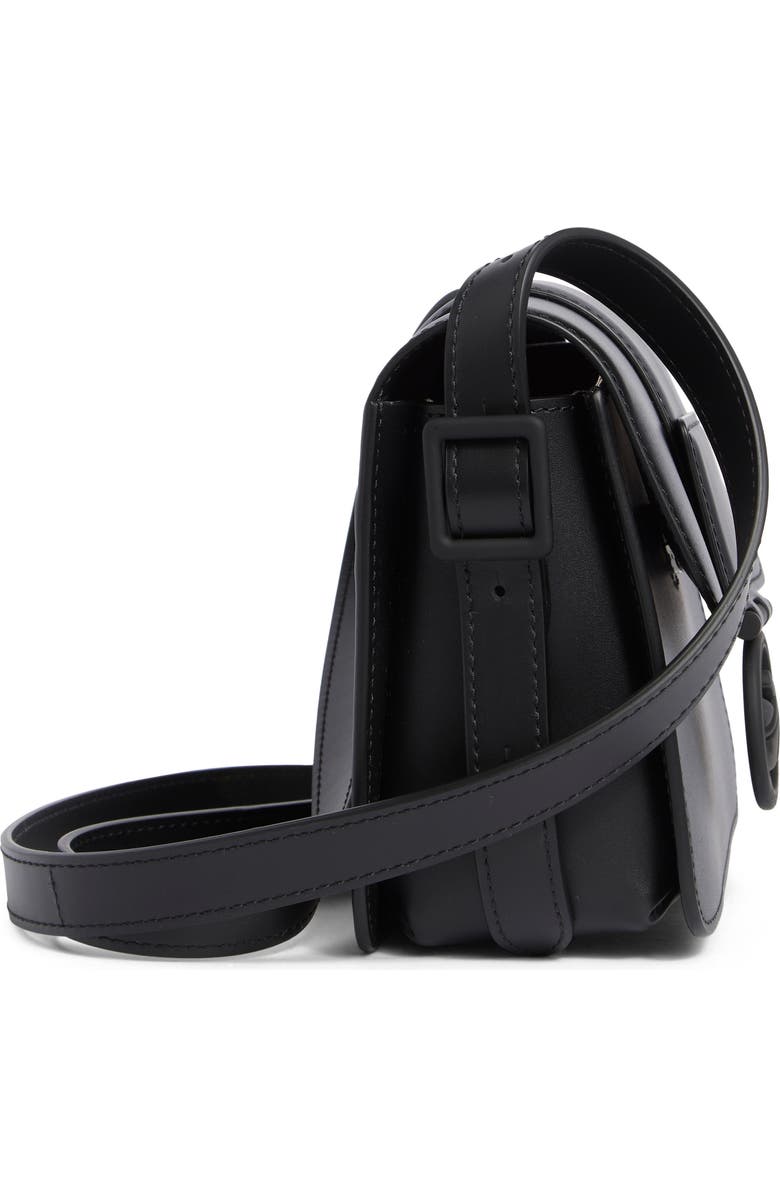 Longchamp Box-Trot Leather Crossbody Bag, Alternate, color, Black