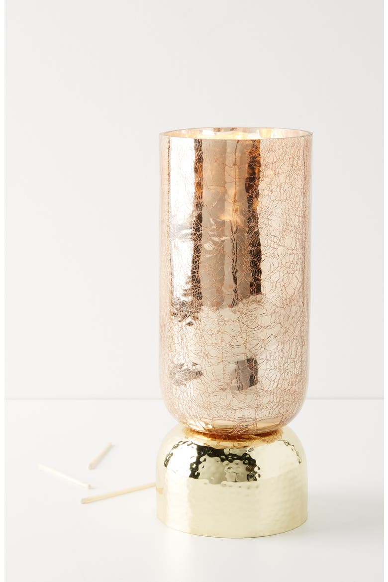 Anthropologie Large Gaia Candle, Main, color, BIRCH LEATHER
