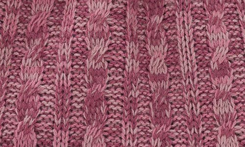 Patricia Nash Milburn Cable Knit Bucket Bag In Old Rose