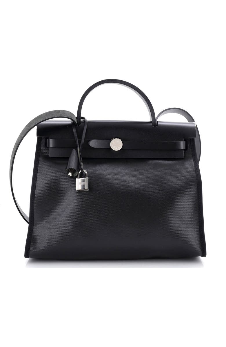 Pre-Owned Hermes Herbag Zip Berline Vache Canvas and Leather 31, Main, color,