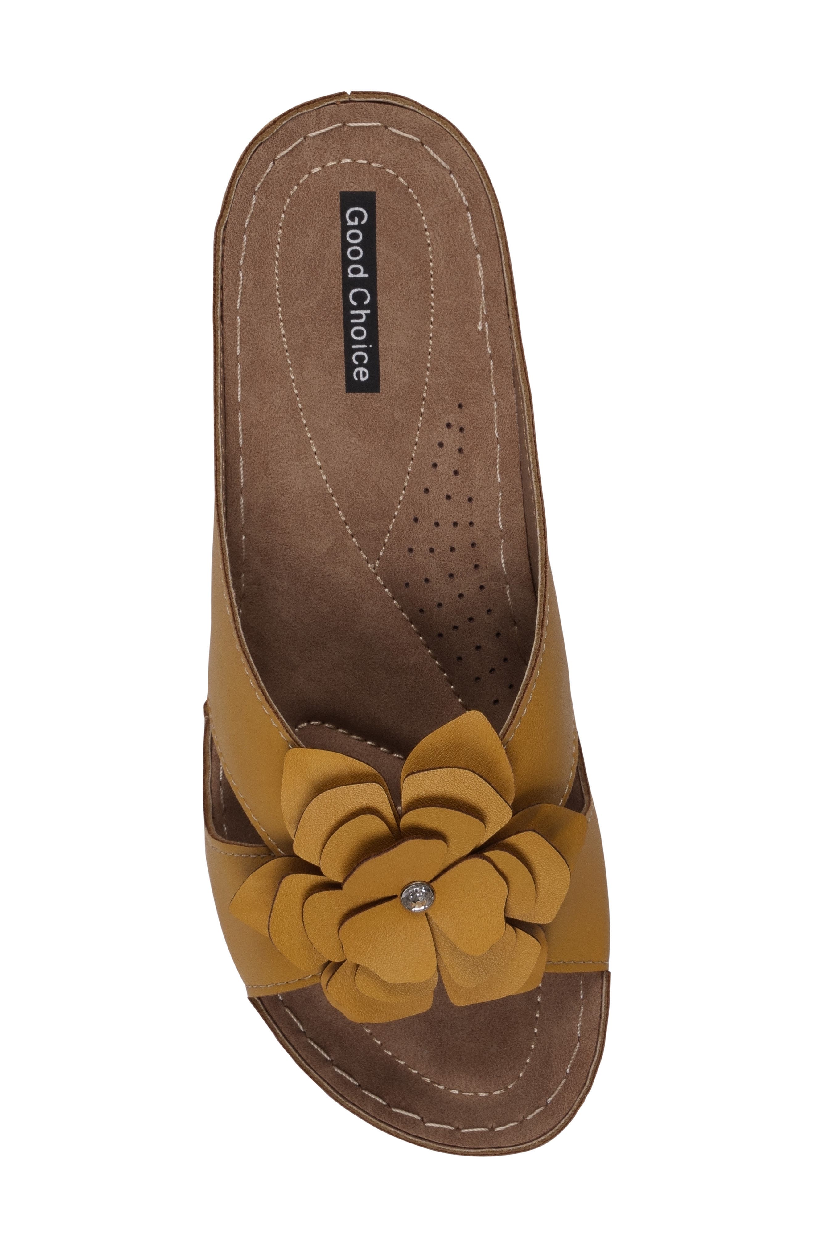 Joy Flower Sandal, Alternate, color, YELLOW