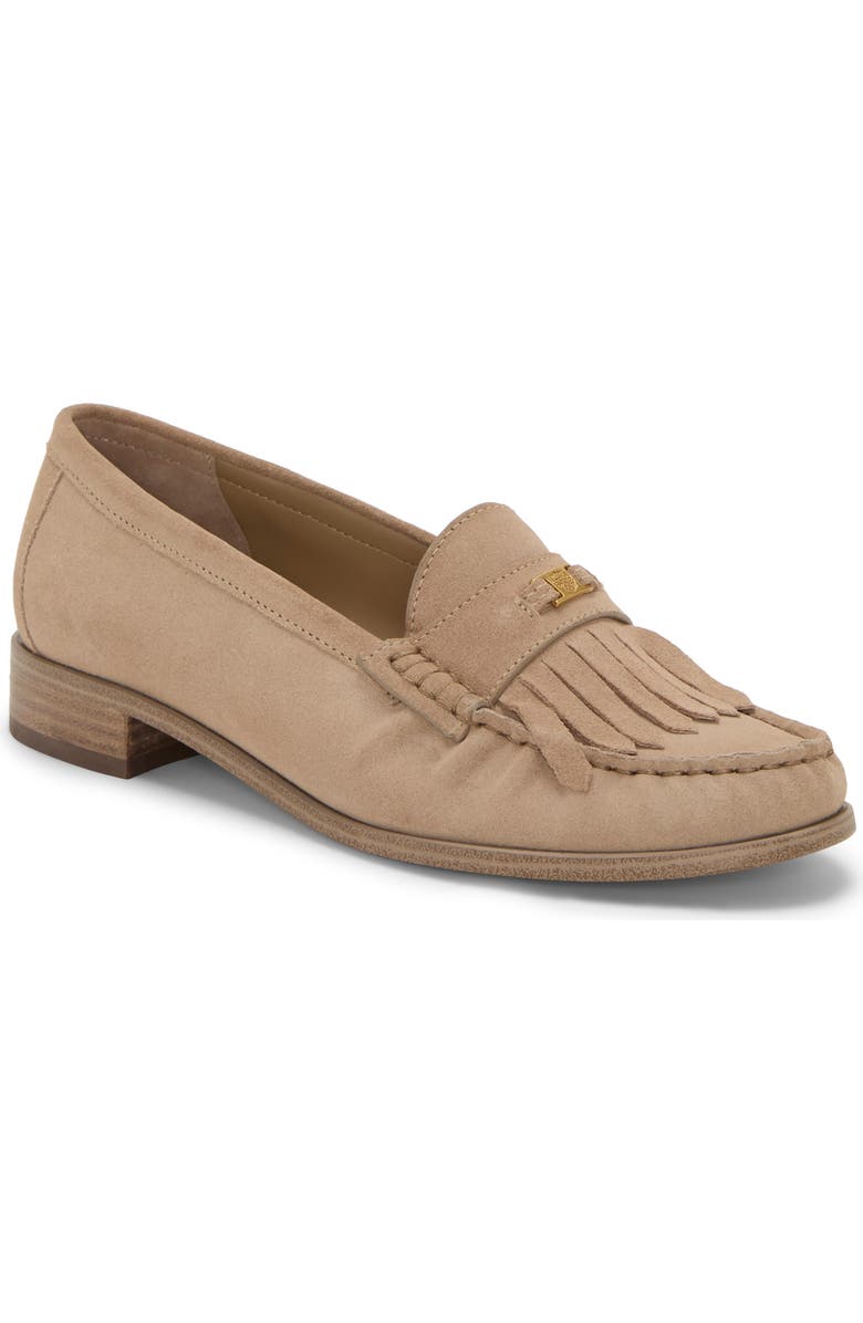 Vince Camuto Cosette Fringe Loafer, Main, color, Tortilla