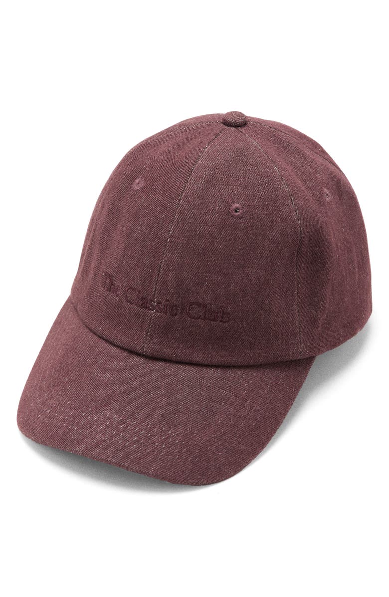 MANGO Classic Club Baseball Cap, Main, color, Maroon