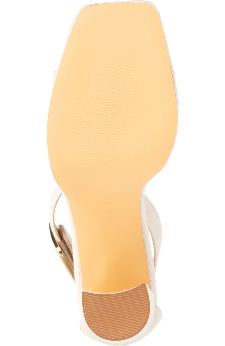 Fashion to Figure Layla Platform Heeled Sandal - Wide Width, Alternate, color, Natural