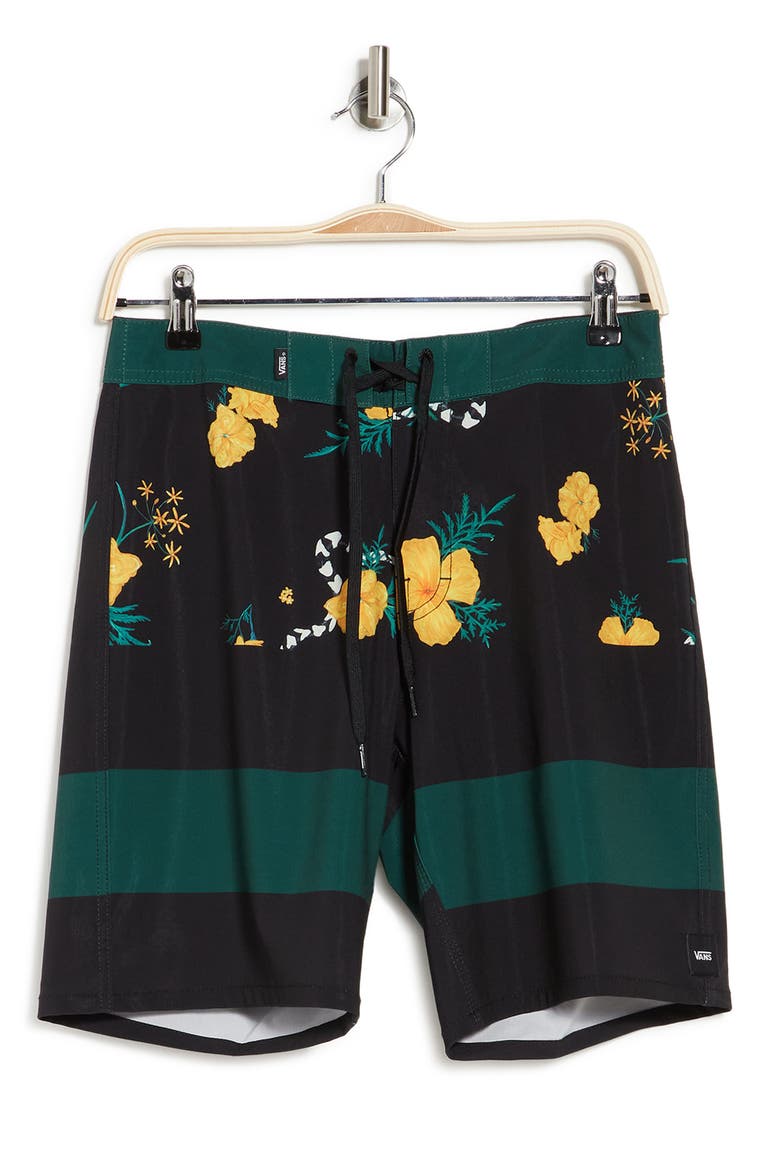 Era Board Shorts, Main, color, PINE NEEDLE/SUPER BLOOM