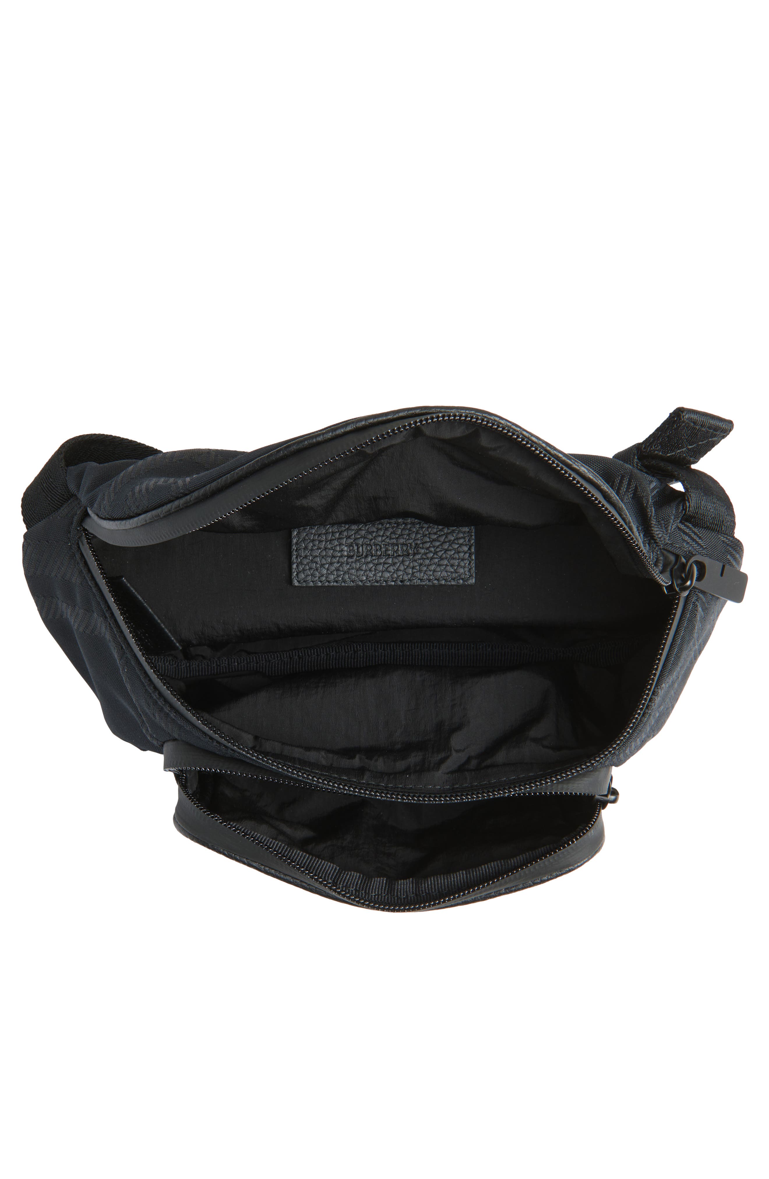 Burberry Small Check Belt Bag, Alternate, color, 